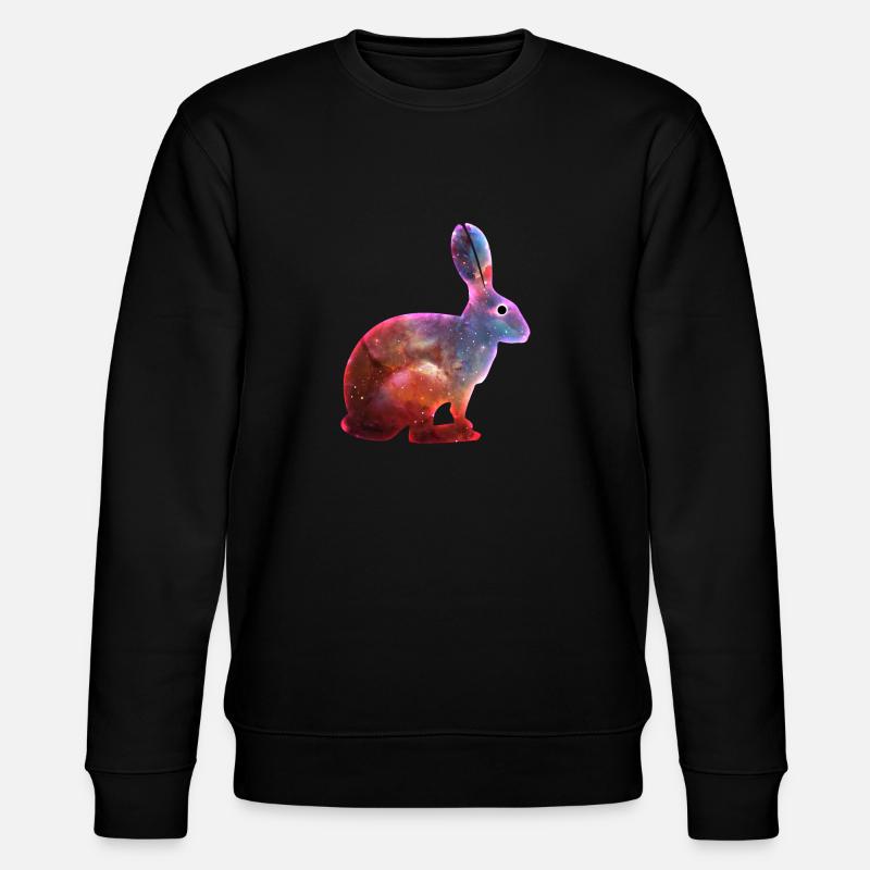 Cosmic Rabbit & Singularity Eye - Stanley/Stella CHANGER Unisex Organic Sweatshirt - black