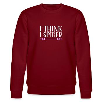 That ́s me sausage. Denglish - Stanley/Stella CHANGER Unisex Organic Sweatshirt - burgundy - Front - Nik (191cm) & Marisol (170cm)