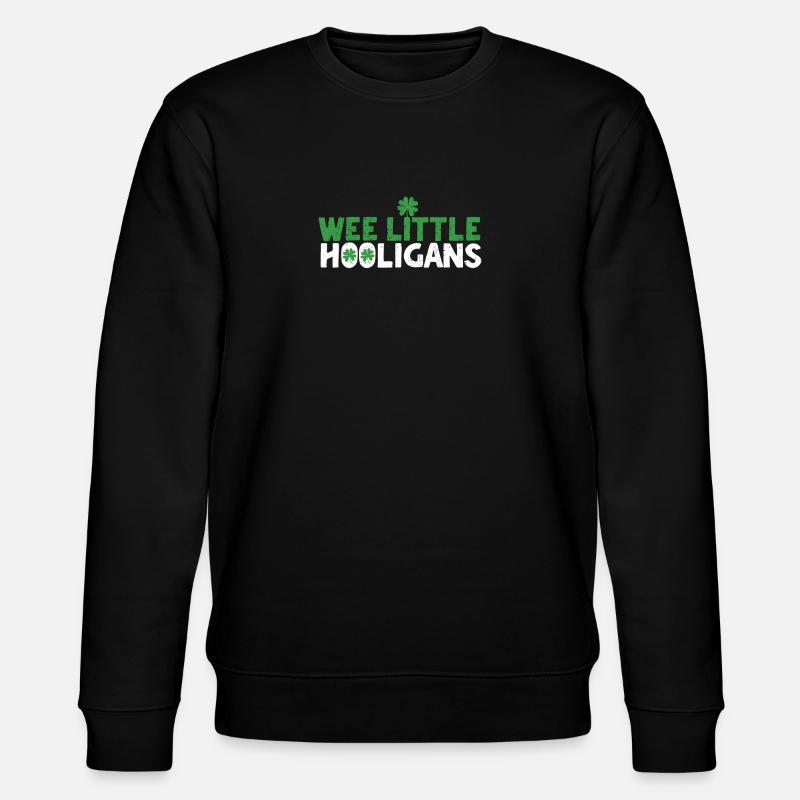 Wee Little Hooligan Saint-Patrick irlandais - Sweat bio CHANGER Stanley/Stella Unisexe - noir