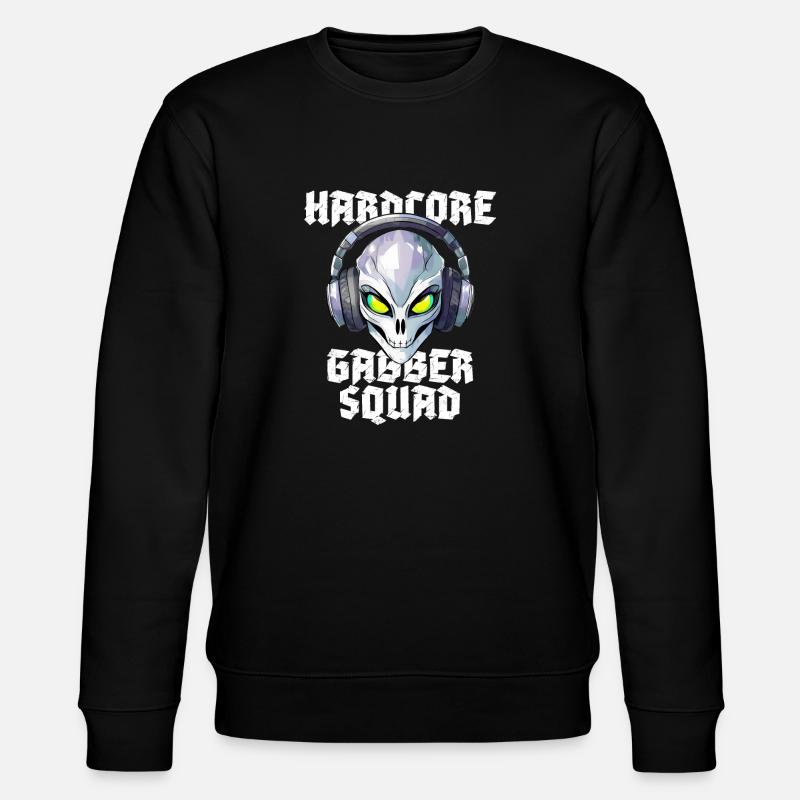 Hardcore Gabber Squad Alien Rave - Sweat bio CHANGER Stanley/Stella Unisexe - noir