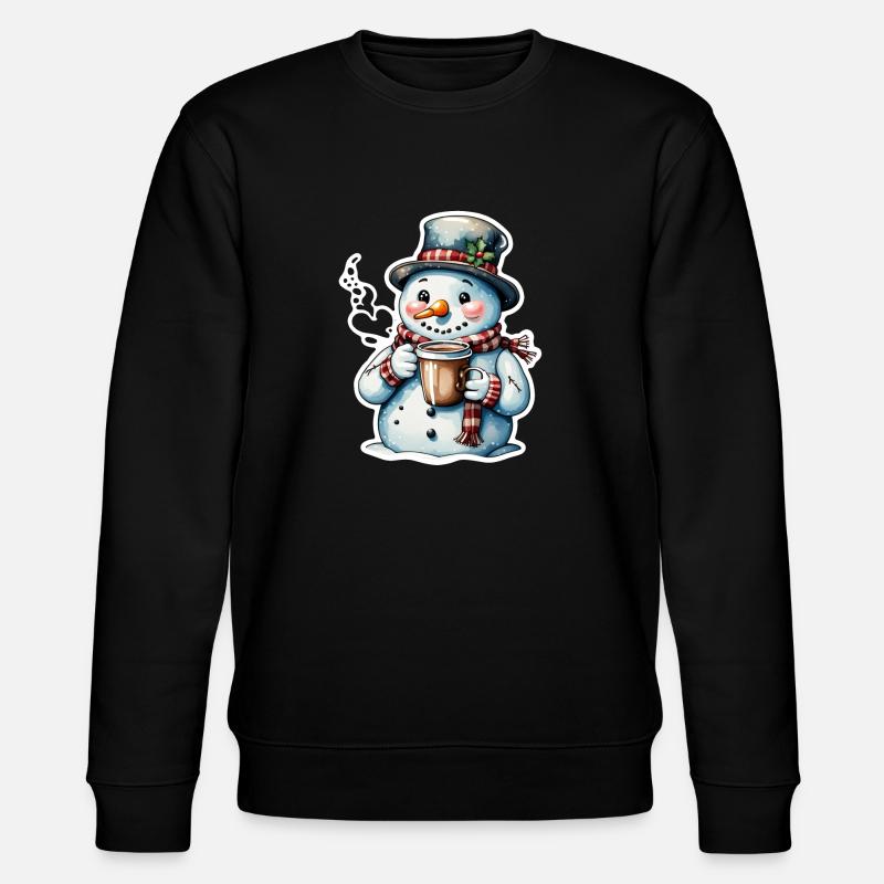 Schneemann - Stanley/Stella Unisex Bio-Sweatshirt CHANGER  - Schwarz