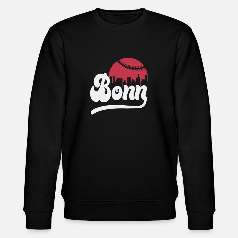 Baseball skyline Bonn - Stanley/Stella Unisex Bio-Sweatshirt CHANGER  - Schwarz