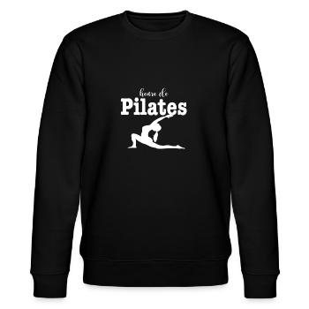 heure de pilates - Sweat bio CHANGER Stanley/Stella Unisexe - noir - Devant - Nik (191cm) & Marisol (170cm)
