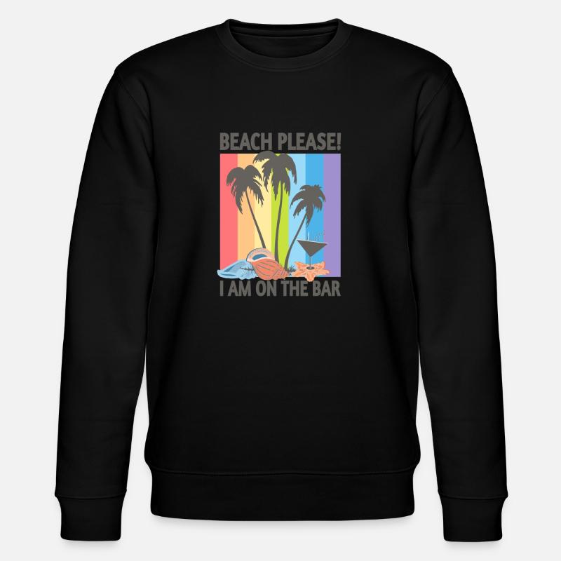 Beach please - Stanley/Stella CHANGER Unisex Organic Sweatshirt - black
