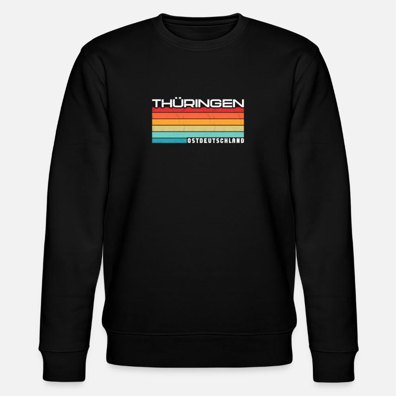 Thüringer Thüringerin Thüringen - Stanley/Stella Unisex Bio-Sweatshirt CHANGER  - Schwarz
