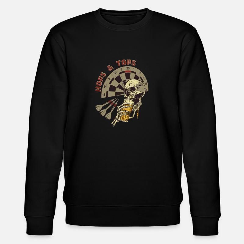 Darts Hops & Tops - Stanley/Stella Unisex Bio-Sweatshirt CHANGER  - Schwarz