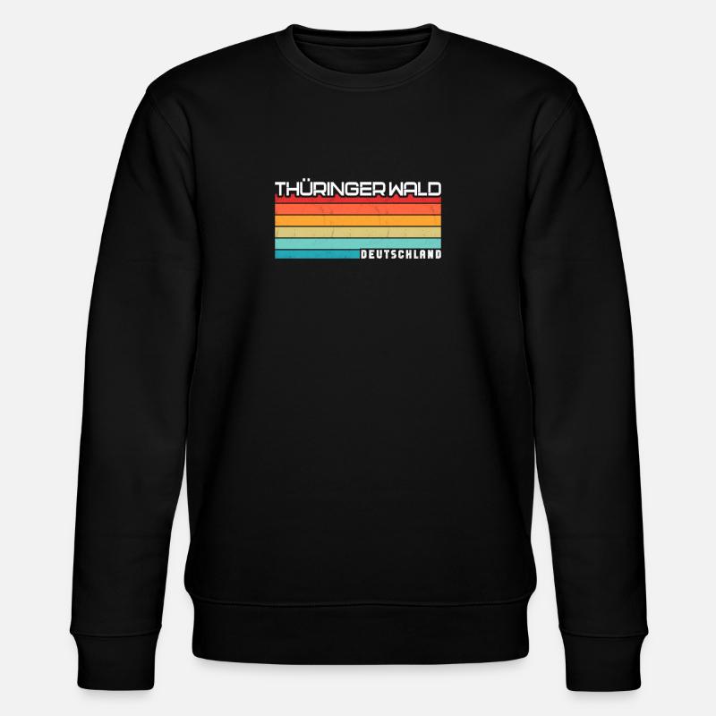 Thüringer Wald - Stanley/Stella Unisex Bio-Sweatshirt CHANGER  - Schwarz