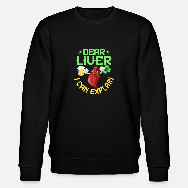 Dear Liver I Can Explain - Stanley/Stella CHANGER Unisex Organic Sweatshirt - black