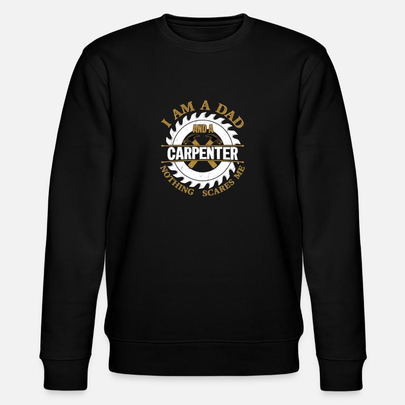Carpentry Dad - Crafting Confidence Daily - Stanley/Stella Unisex Bio-Sweatshirt CHANGER  - Schwarz