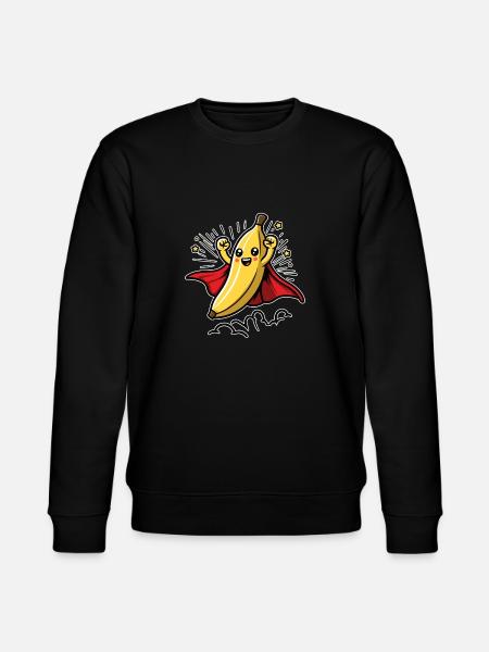 Banane Superheldin - Stanley/Stella Unisex Bio-Sweatshirt CHANGER - Schwarz