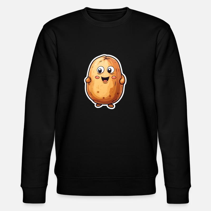 Pomme de terre Kawaii - Sweat bio CHANGER Stanley/Stella Unisexe - noir