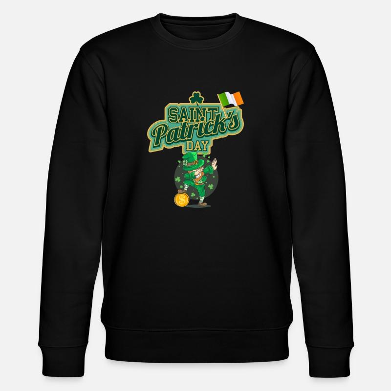 St. Patrick's Day - Stanley/Stella Unisex Bio-Sweatshirt CHANGER  - Schwarz