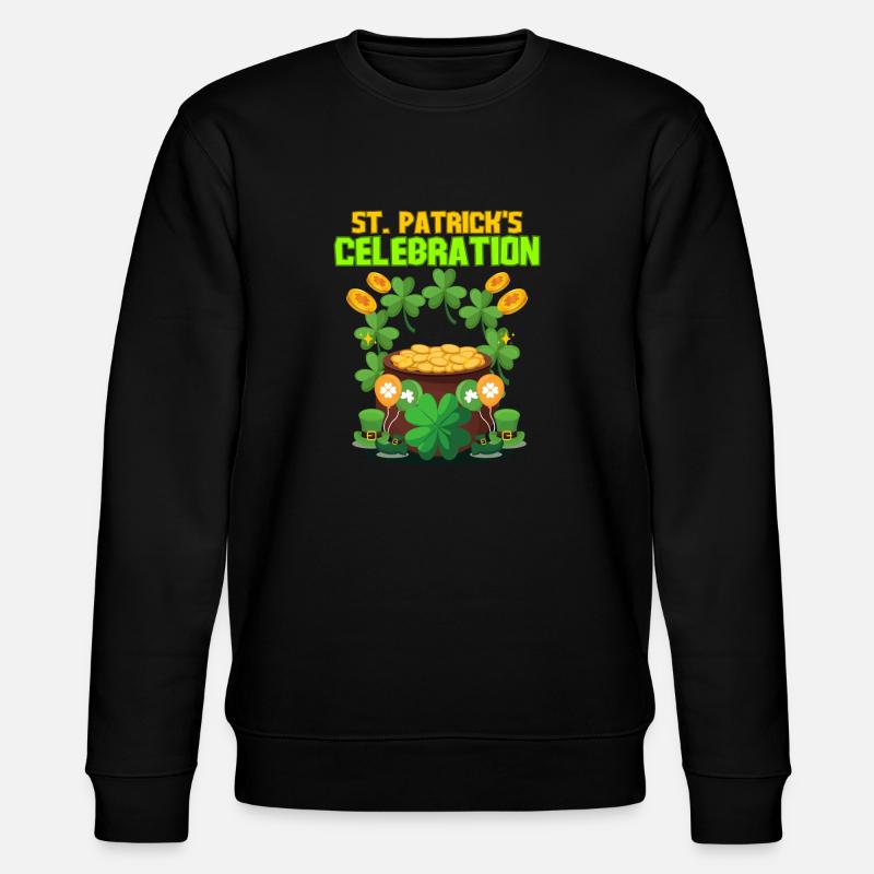 St. Patrick's Day - Stanley/Stella Unisex Bio-Sweatshirt CHANGER  - Schwarz