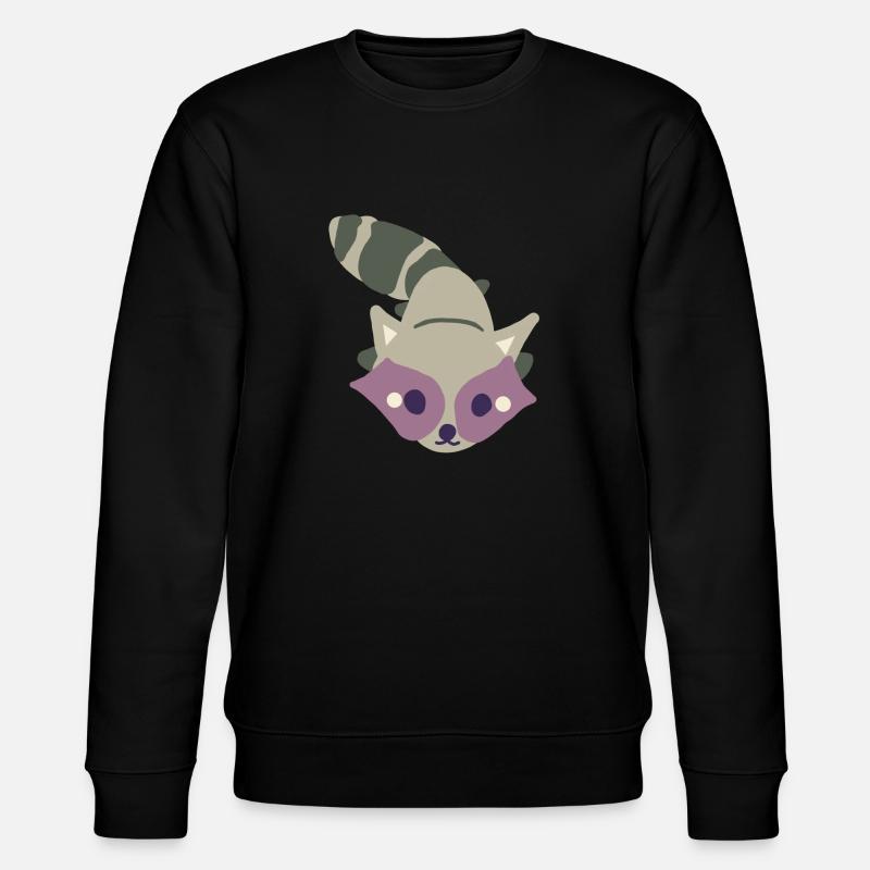 Waschbär - Stanley/Stella Unisex Bio-Sweatshirt CHANGER  - Schwarz