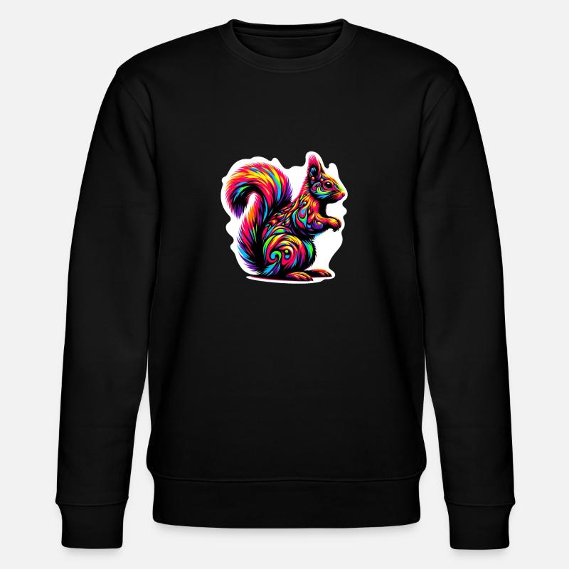 Écureuil - Sweat bio CHANGER Stanley/Stella Unisexe - noir