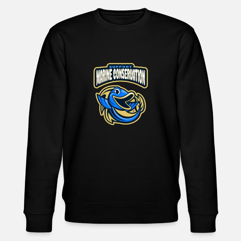 Meeresschutz - Stanley/Stella Unisex Bio-Sweatshirt CHANGER  - Schwarz