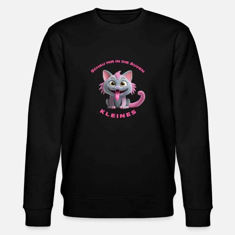 Regarde-moi dans les yeux petit - Sweat bio CHANGER Stanley/Stella Unisexe - noir