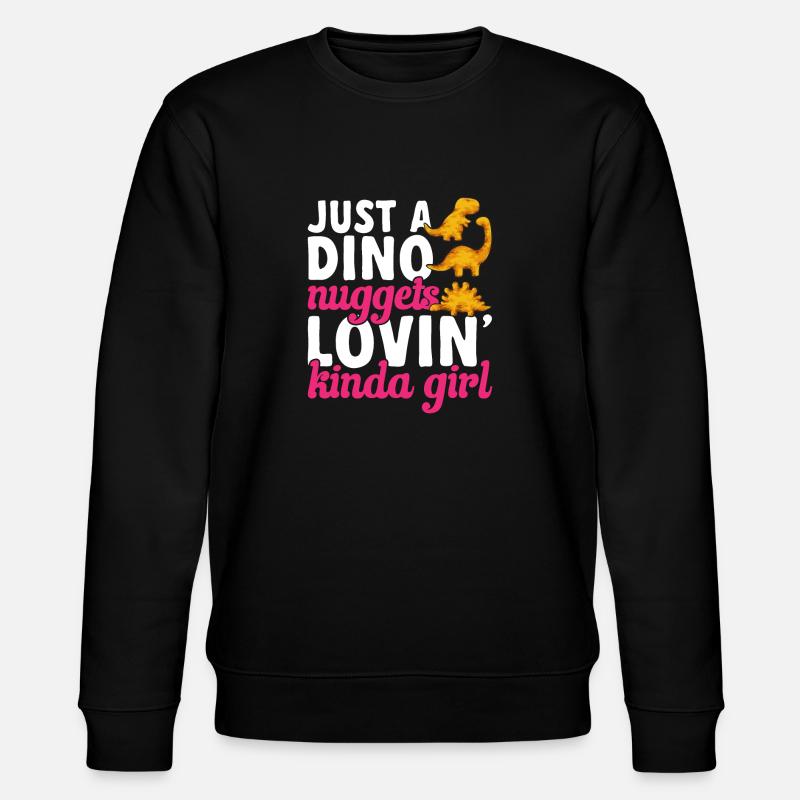 Dino Nuggets Dinosaurier Chicken Nuggets - Stanley/Stella Unisex Bio-Sweatshirt CHANGER  - Schwarz