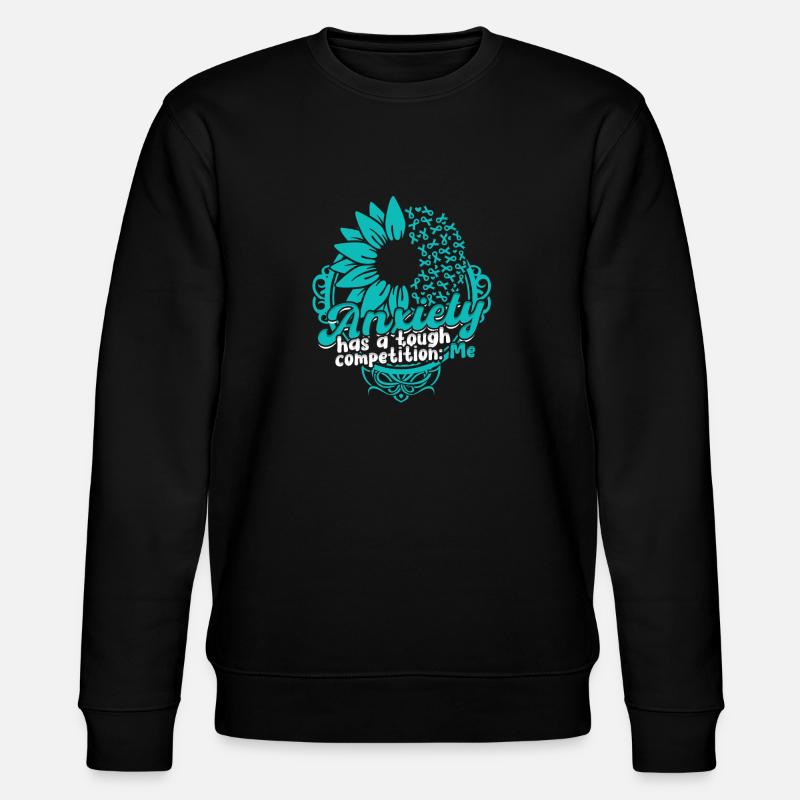 Angststörung - Stanley/Stella Unisex Bio-Sweatshirt CHANGER  - Schwarz