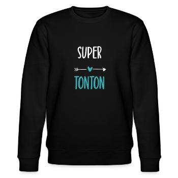 Great Uncle Humor Uncle Gift - Stanley/Stella CHANGER Unisex Organic Sweatshirt - black - Front - Nik (191cm) & Marisol (170cm)