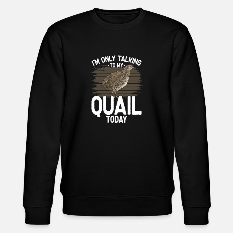 Oiseau de caille - Sweat bio CHANGER Stanley/Stella Unisexe - noir