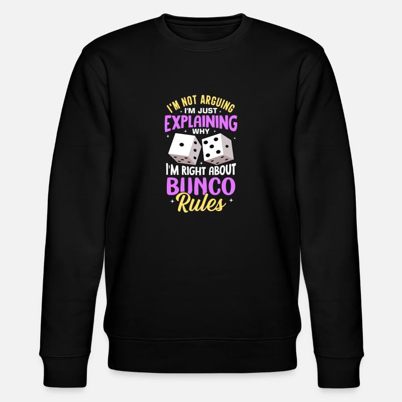 Bunco - Stanley/Stella Unisex Bio-Sweatshirt CHANGER  - Schwarz