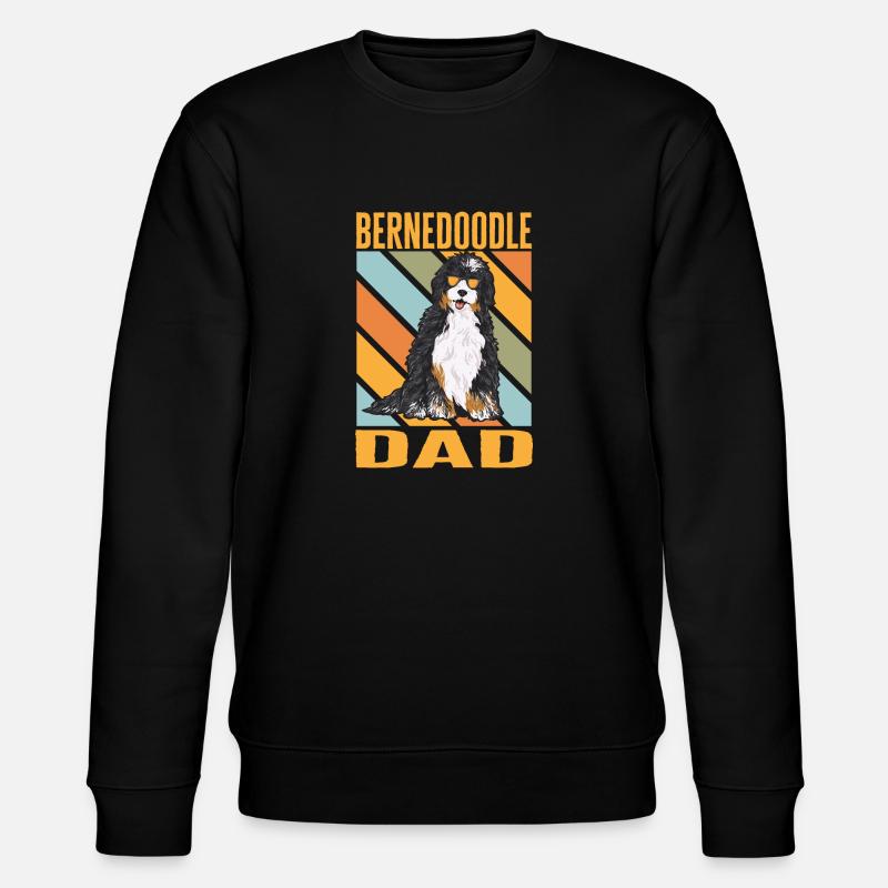Bernedoodle Hund - Stanley/Stella Unisex Bio-Sweatshirt CHANGER  - Schwarz