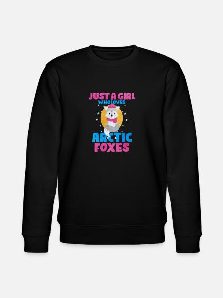 Cute arctic fox gift - Stanley/Stella CHANGER Unisex Organic Sweatshirt - black