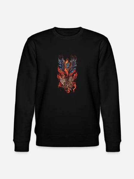 Kultowe mityczne stworzenie Phoenix Bird Streetwear - Ekologiczna bluza unisex Stanley/Stella CHANGER  - czarny