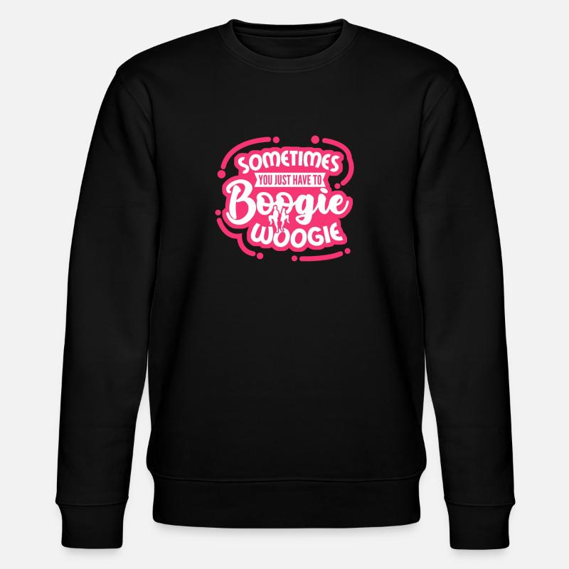 Boogie Woogie Boogie-Woogie Dancing - Stanley/Stella Unisex Bio-Sweatshirt CHANGER  - Schwarz
