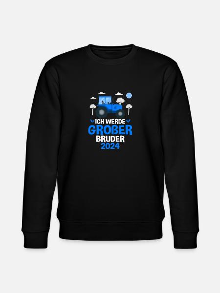 Großer Bruder 2024 - Stanley/Stella Unisex Bio-Sweatshirt CHANGER  - Schwarz