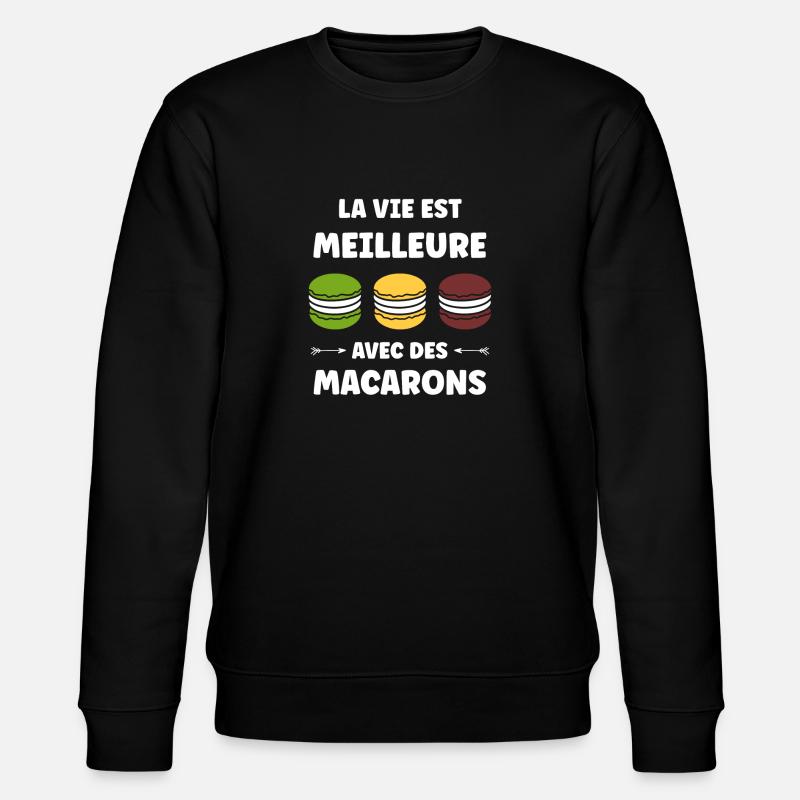 macarons - Sweat bio CHANGER Stanley/Stella Unisexe - noir