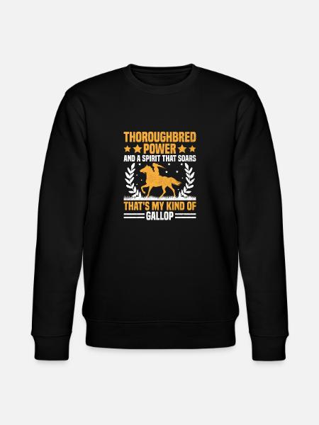 Vollblut Pferderennen Reiten Reiterpferde - Stanley/Stella Unisex Bio-Sweatshirt CHANGER - Schwarz