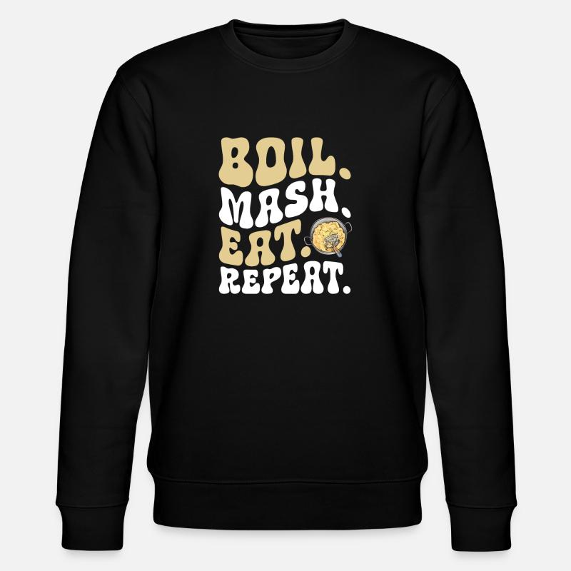 Mashed potatoes Mashed potatoes - Stanley/Stella CHANGER Unisex Organic Sweatshirt - black