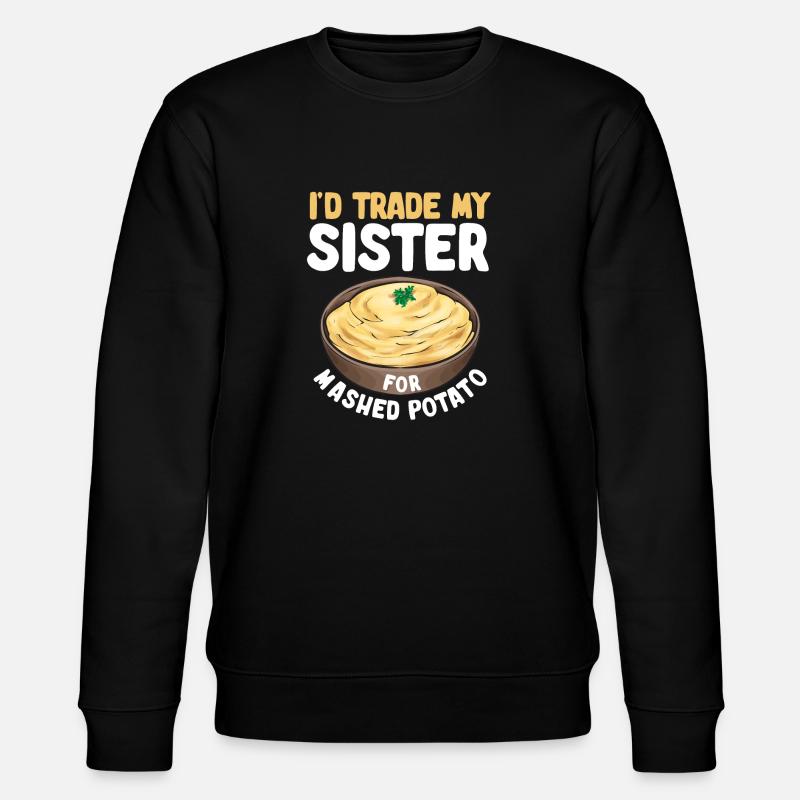 Mashed potatoes Mashed potatoes - Stanley/Stella CHANGER Unisex Organic Sweatshirt - black
