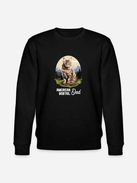 Cat Cats American Bobtail - Stanley/Stella CHANGER Unisex Organic Sweatshirt - black