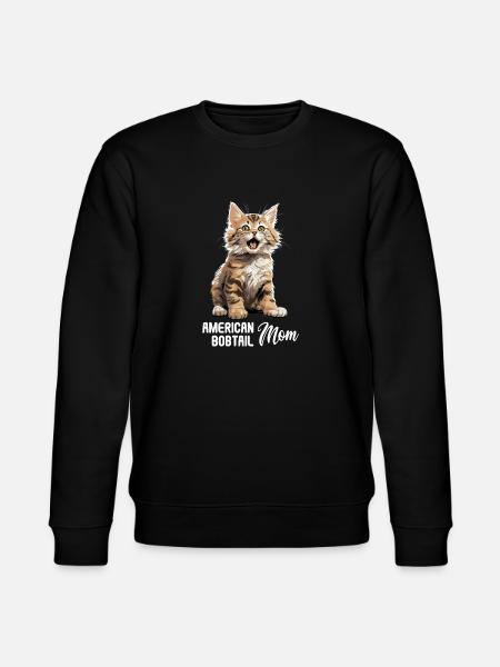 Cat Cats American Bobtail - Stanley/Stella CHANGER Unisex Organic Sweatshirt - black