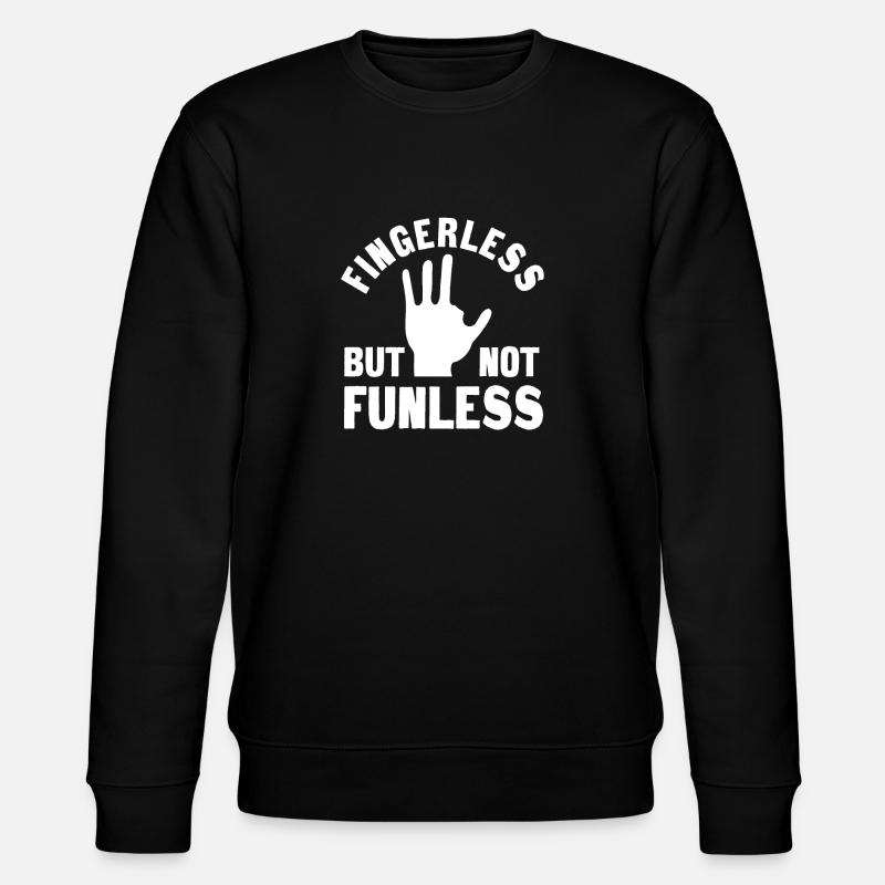 Spaß Für Fingeramputierte - Stanley/Stella Unisex Bio-Sweatshirt CHANGER - Schwarz