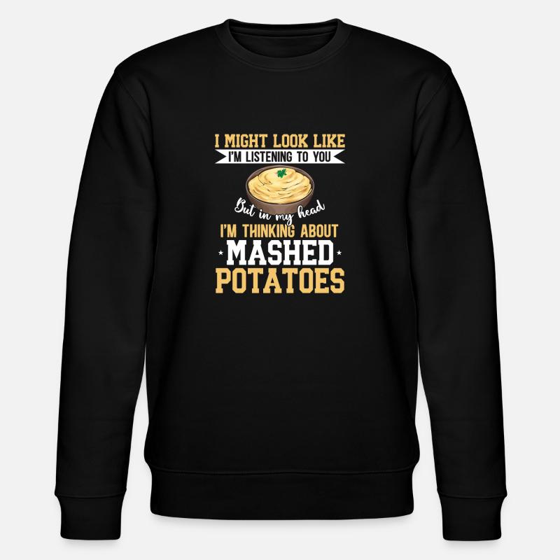 Mashed potatoes Mashed potatoes - Stanley/Stella CHANGER Unisex Organic Sweatshirt - black