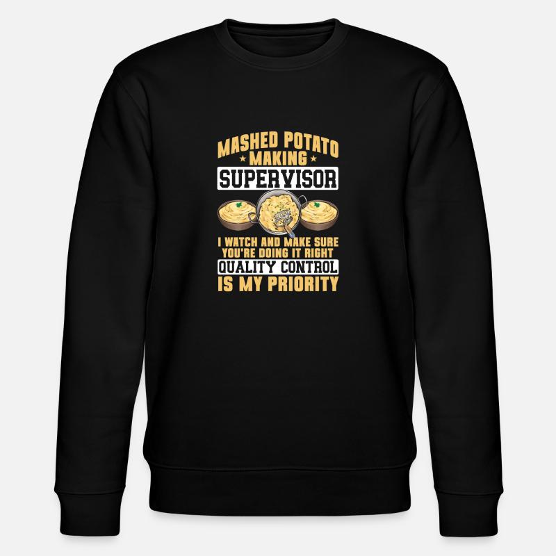 Mashed potatoes Mashed potatoes - Stanley/Stella CHANGER Unisex Organic Sweatshirt - black