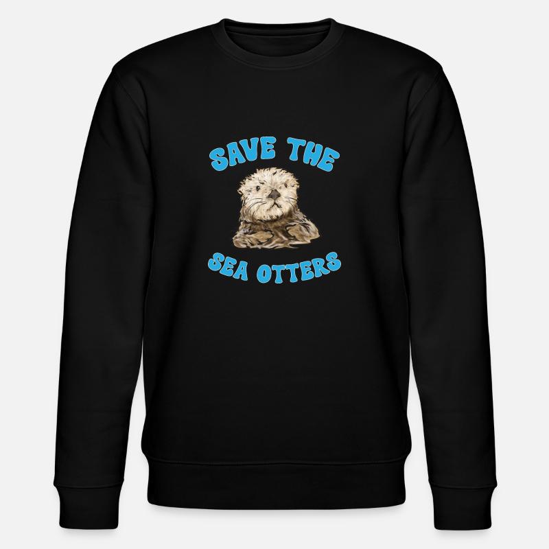 Seeotter - Stanley/Stella Unisex Bio-Sweatshirt CHANGER  - Schwarz