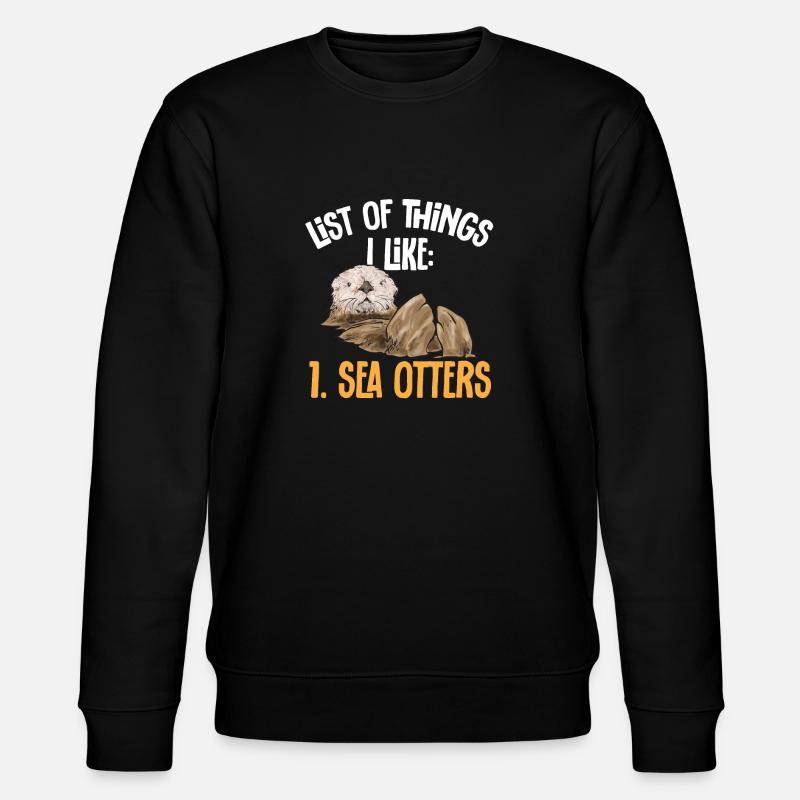 Loutre de mer - Sweat bio CHANGER Stanley/Stella Unisexe - noir