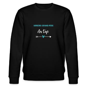 Urgroßvater mit einem großen Herzen - Stanley/Stella Unisex Bio-Sweatshirt CHANGER  - Schwarz - Vorne - Nik (191cm) & Marisol (170cm)