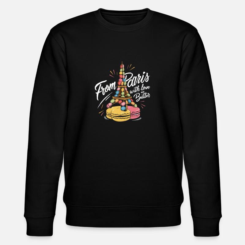 Macaron lovers French macarons - Stanley/Stella CHANGER Unisex Organic Sweatshirt - black