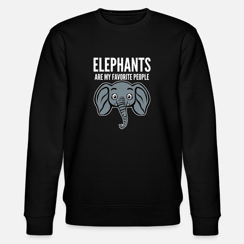 Éléphant Éléphants - Sweat bio CHANGER Stanley/Stella Unisexe - noir