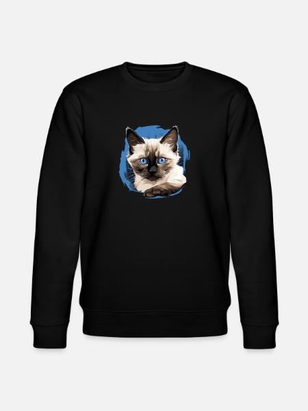 Balinese Cat Balinesenkatze - Stanley/Stella CHANGER Unisex Organic Sweatshirt - black