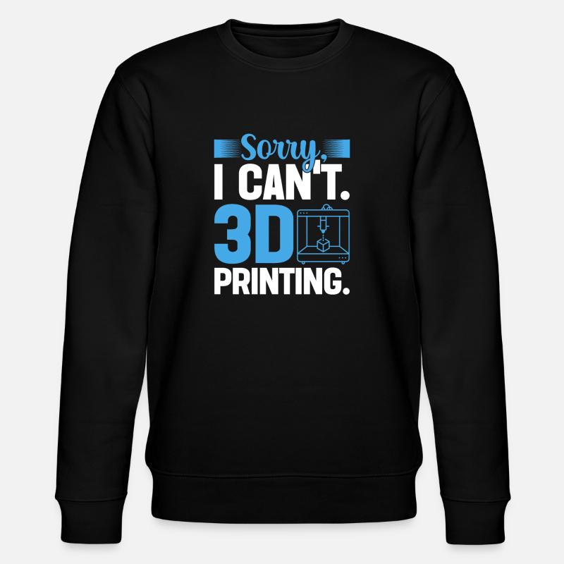 3D Printer 3D Printing - Stanley/Stella CHANGER Unisex Organic Sweatshirt - black