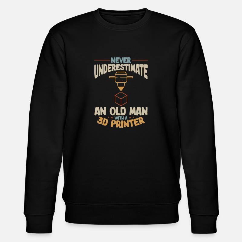Imprimante 3D Impression 3D - Sweat bio CHANGER Stanley/Stella Unisexe - noir