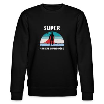super arrière-grand-père rétro vintage - Sweat bio CHANGER Stanley/Stella Unisexe - noir - Devant - Nik (191cm) & Marisol (170cm)