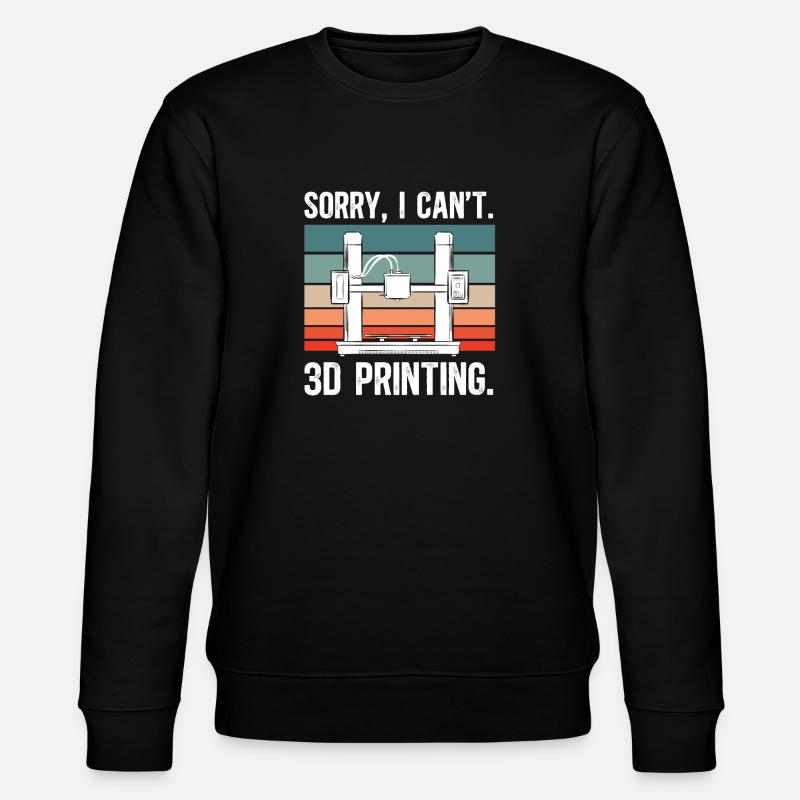 3D Printer 3D Printing - Stanley/Stella CHANGER Unisex Organic Sweatshirt - black